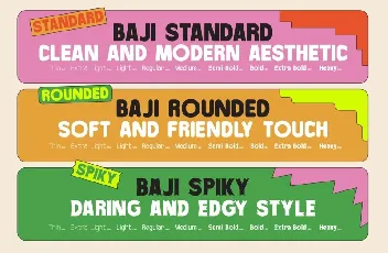 Baji Family font