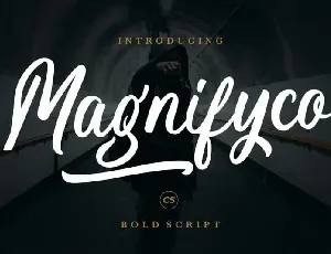 Magnifyco Brush font