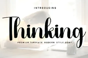 Thinking Script font