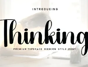 Thinking Script font