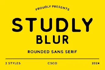 Studly Blur font