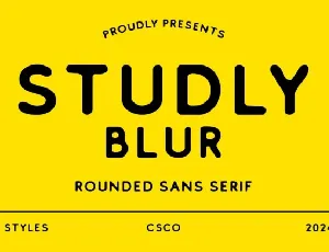 Studly Blur font