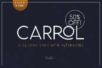 Carrol Wild font