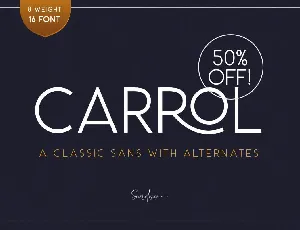 Carrol Wild font