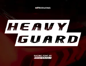 Heavy Guard font