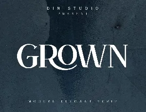 Grown Elegant Serif font