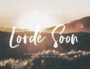 Lorde Soon Script font