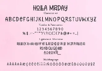 Holla Monday font