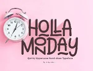 Holla Monday font