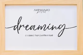 dreaming font