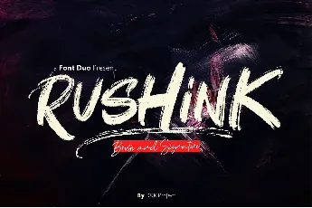 Rushink DEMO font