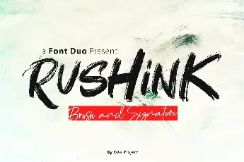 Rushink DEMO font