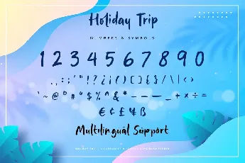 Holiday Trip font