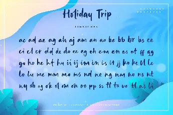 Holiday Trip font