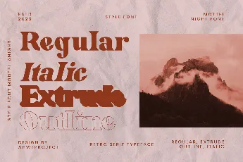 Mottelnight font