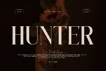 Hunter font