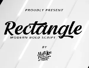 Rectangle font