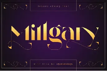 Millgary font