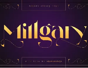 Millgary font