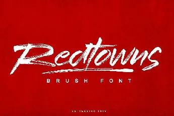 Redtowns Brush font