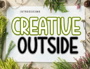 Creative Outside Display font