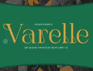 Varelle font