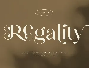 Regality Display Demo font