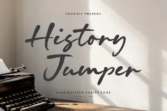 History Jumper font