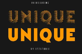 Unique Sans Serif font