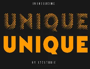 Unique Sans Serif font