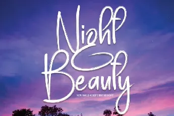 Night Beauty Script font