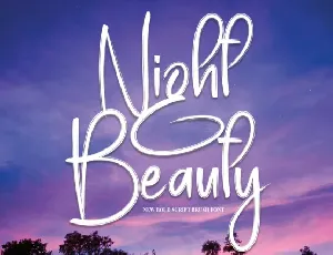 Night Beauty Script font