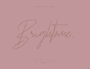 Brightome font