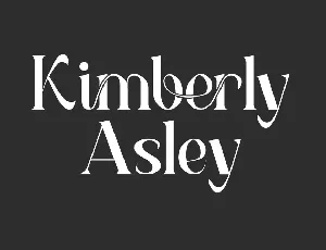 Kimberly Asley Demo font