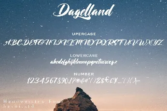 Dagelland font