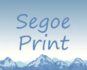 Segoe Print font