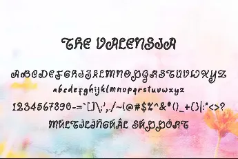 The Valensia Demo font