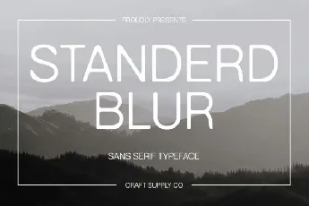 Standerd Blur font