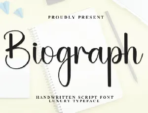 Biograph Script font