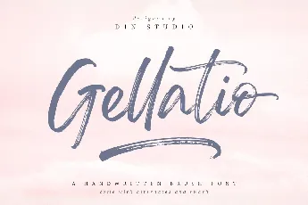 Gellatio Brush Script font