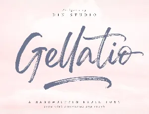 Gellatio Brush Script font