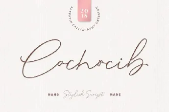 Cochocib Script font