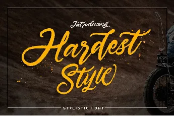 Hardest Stylistic Free font