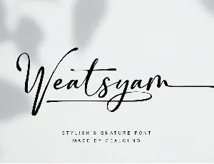 Weatsyam font