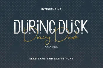 During Dusk Demo font