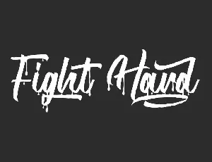 Fight Hard Demo font