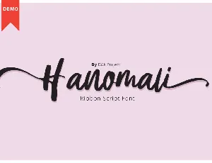 Hanomali Demo font