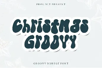 Christmas Groovy - Personal Use font