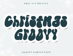 Christmas Groovy - Personal Use font