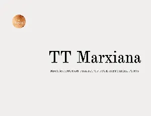 TT Marxiana Family font